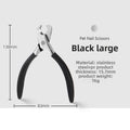 Stainless Steel Pet Nail Clippers for Dogs and Cats