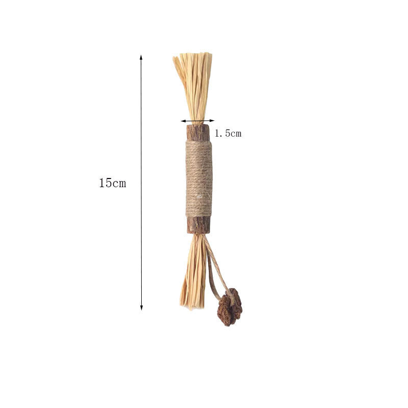 Catnip Chew Stick Raffia Pet Toy