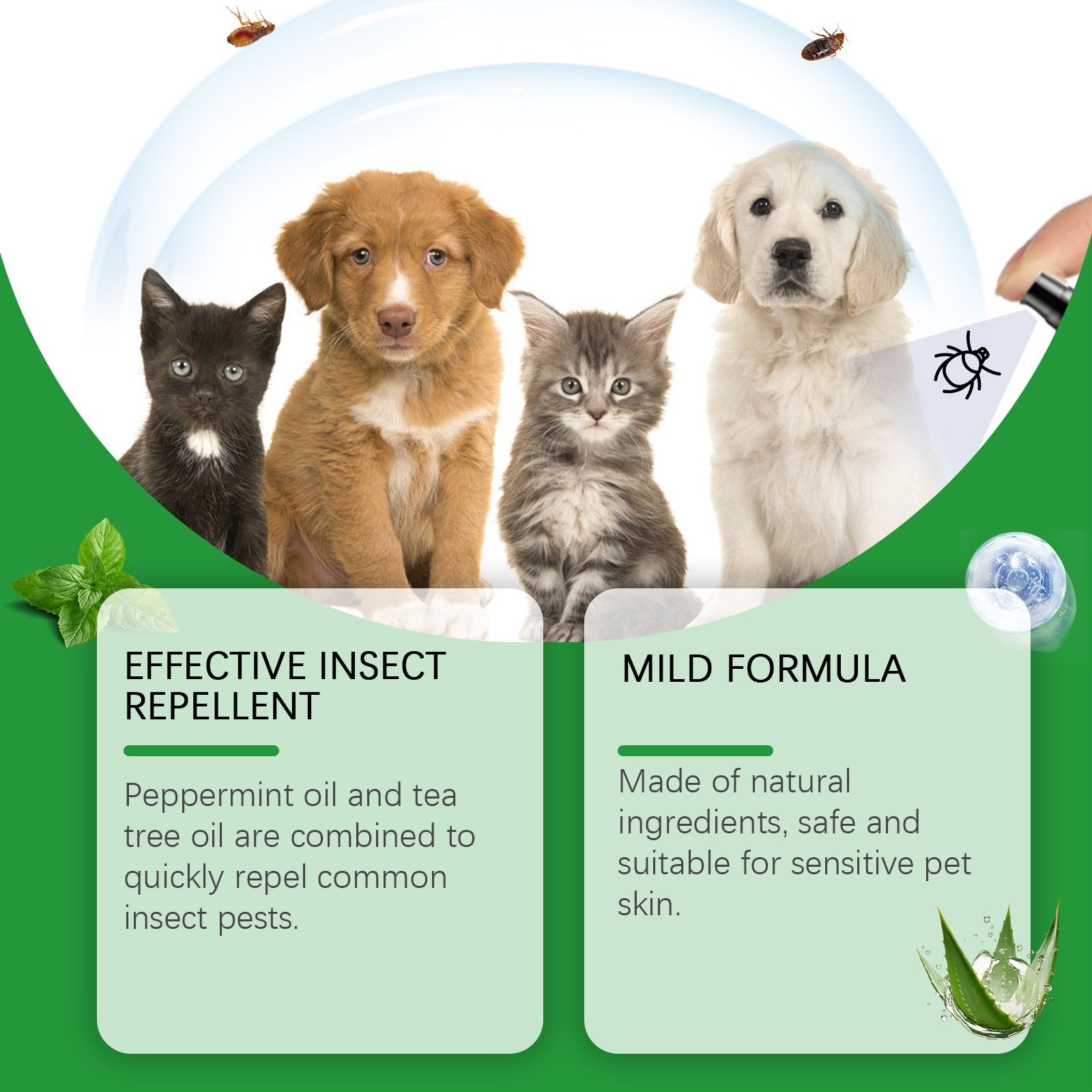 Pet Deworming Spray for Dogs and Cats