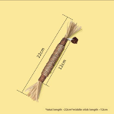 Catnip Chew Stick Raffia Pet Toy