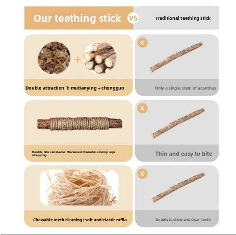 Catnip Chew Stick Raffia Pet Toy